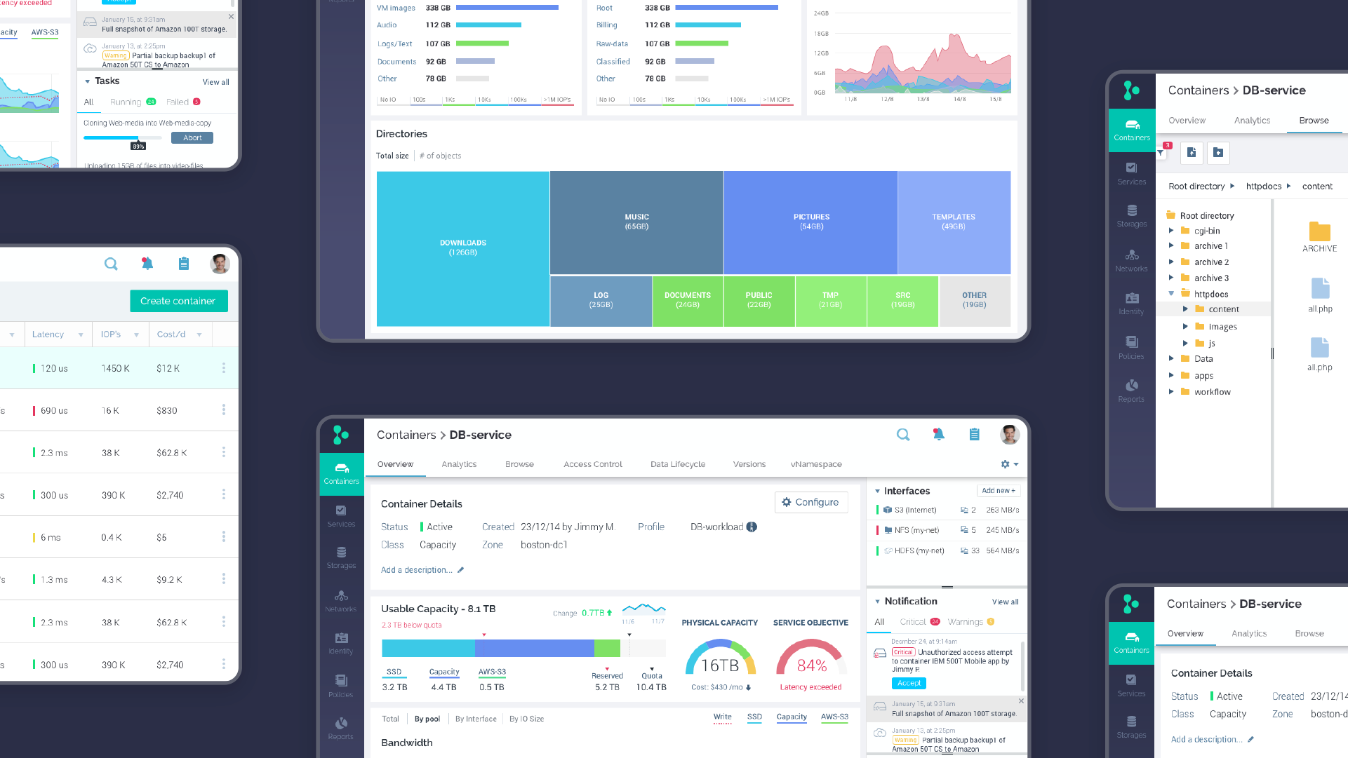 Iguazio platform ux ui dashboard