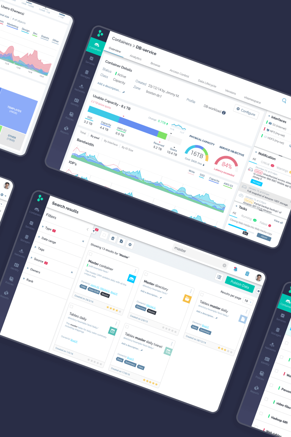 Iguazio platform ux ui dashboard