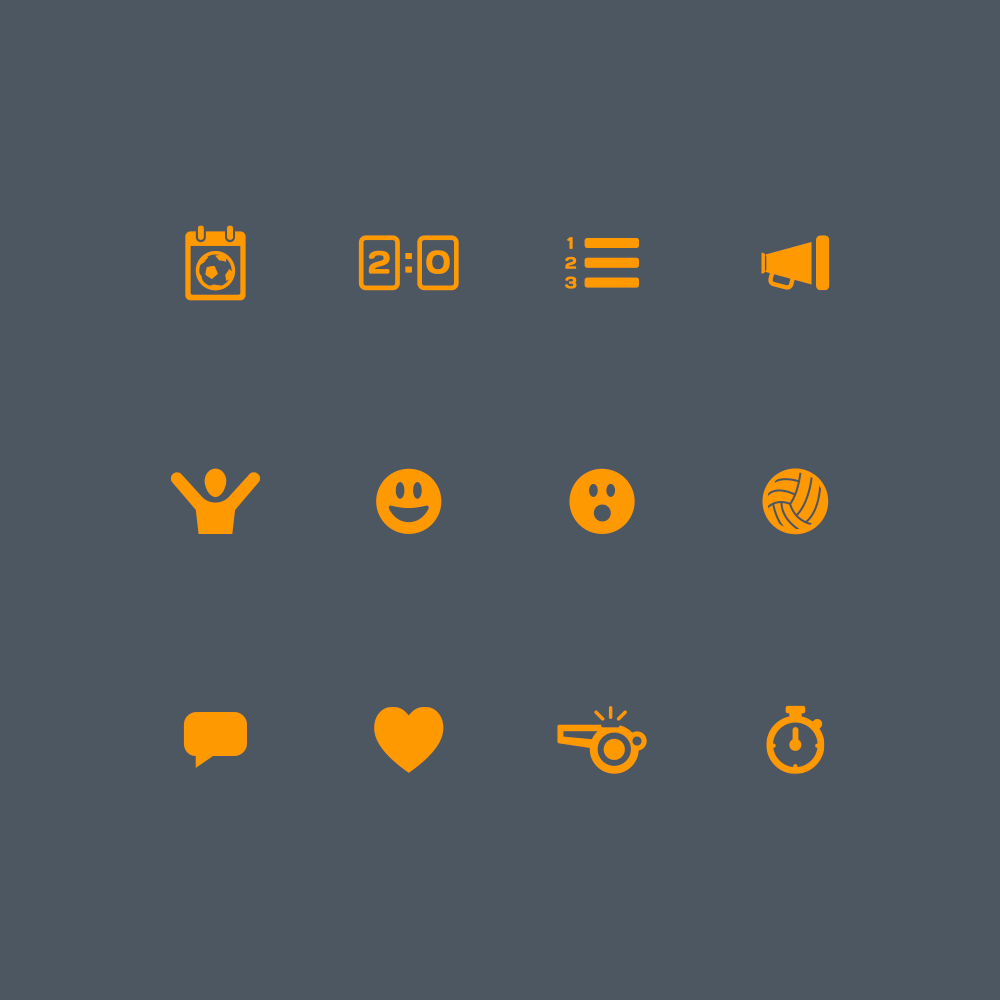 90min football app icons