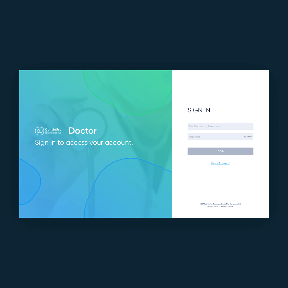 Donisi Health doctor console ux ui 