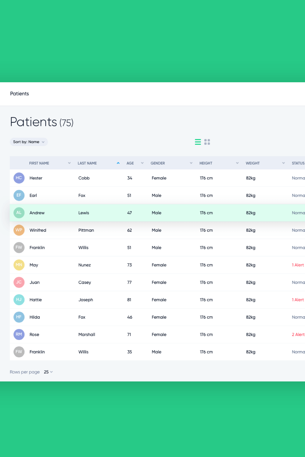 Donisi Health doctor console ux ui 