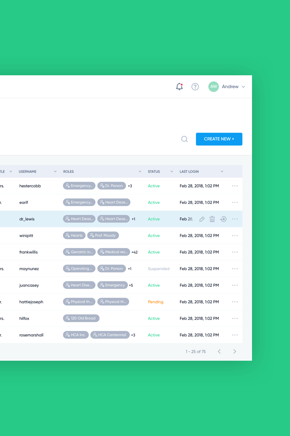 Donisi Health doctor console ux ui 