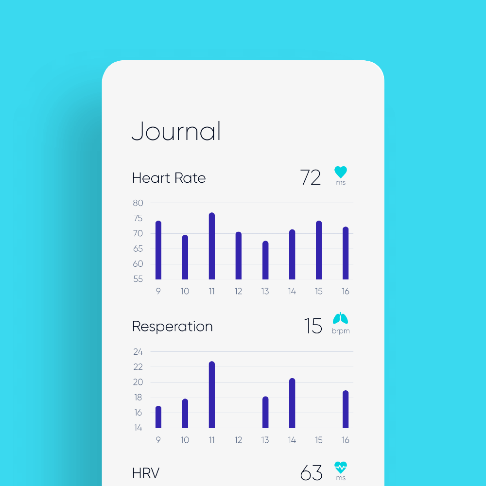 Donisi Health patient mobile app  ux ui history statistics